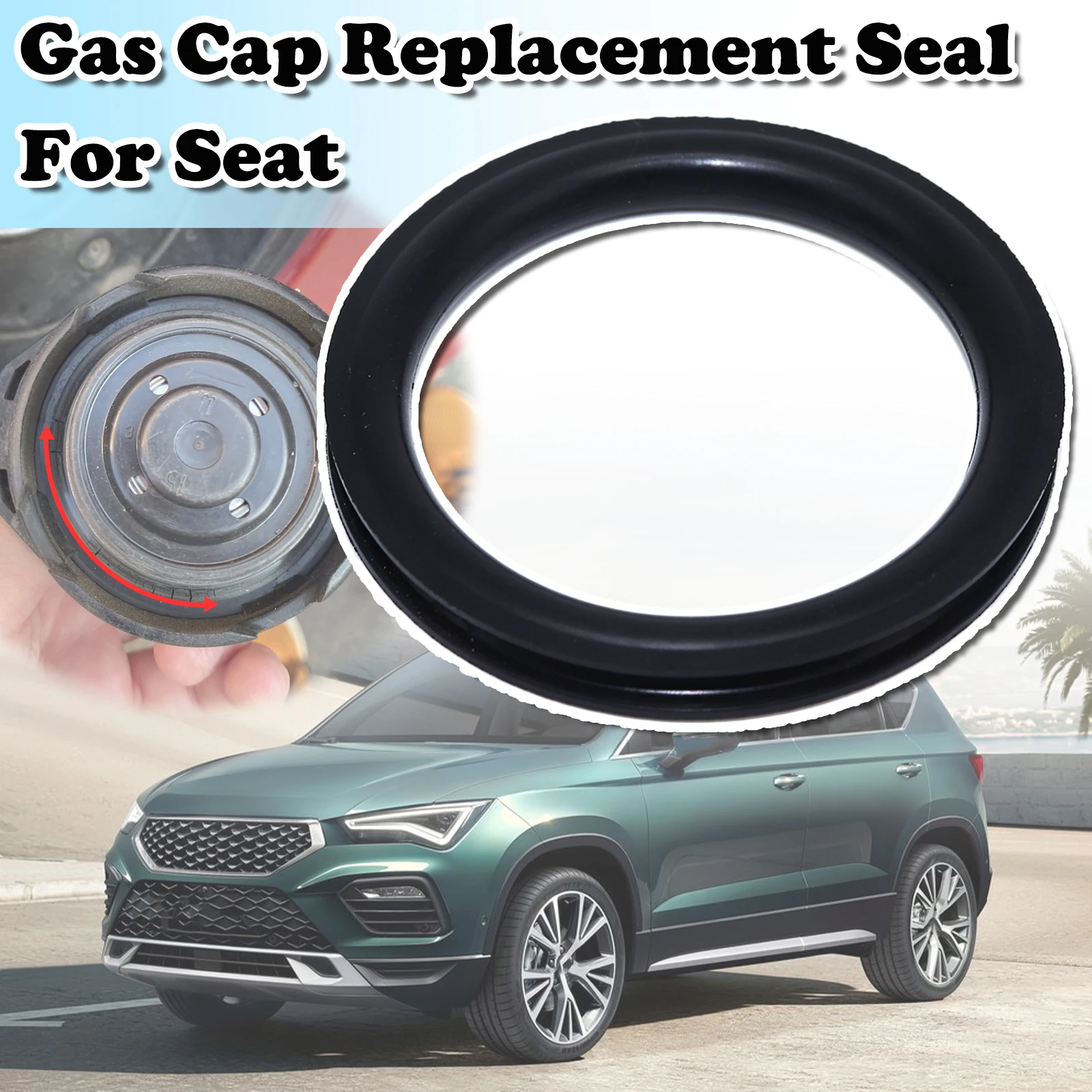 Для Seat Alhambra Altea Arona Ateca Exeo крышка бака уплотнение топливного заливная горловина