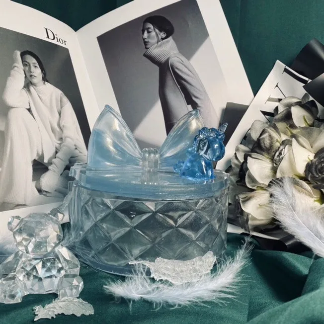 Diy зеркальный лук jenda коробка для хранения клей форма