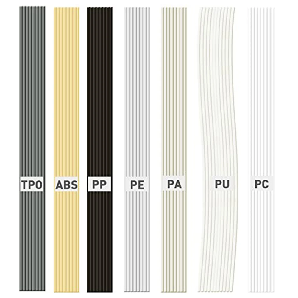 

56PCS Plastic Welding Rods 7 Types ABS PP PU PE PA PC TPO 13 Inch Plastic Welder Rod for Car Bumper Kayak