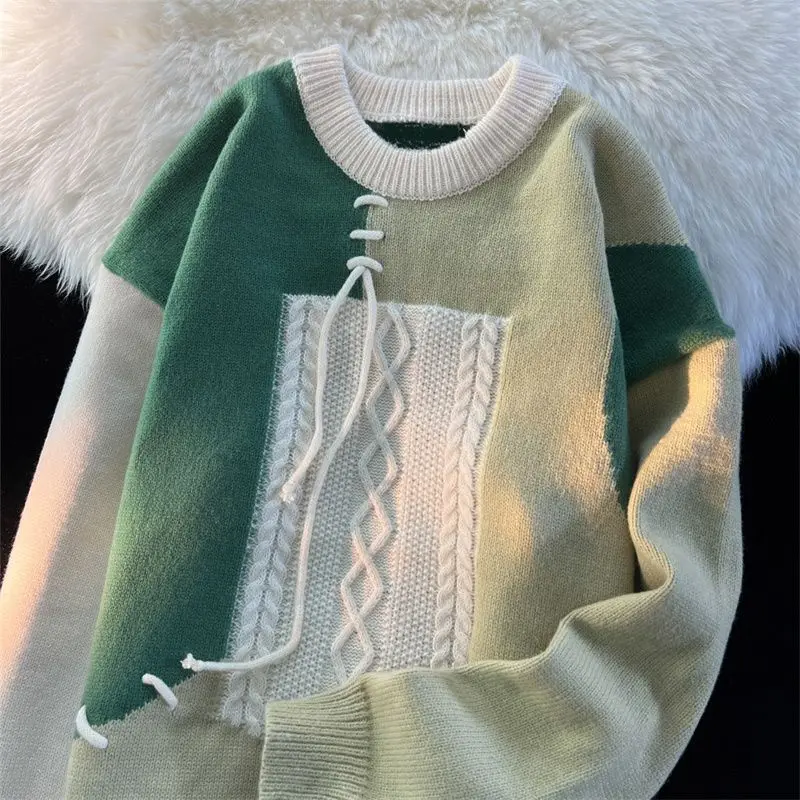 

Новинка Весна 2023 светильник роскошный модный пуловер, свитер, Мужская свободная Удобная Повседневная вязаная куртка, эксклюзивная одежда, простой стиль