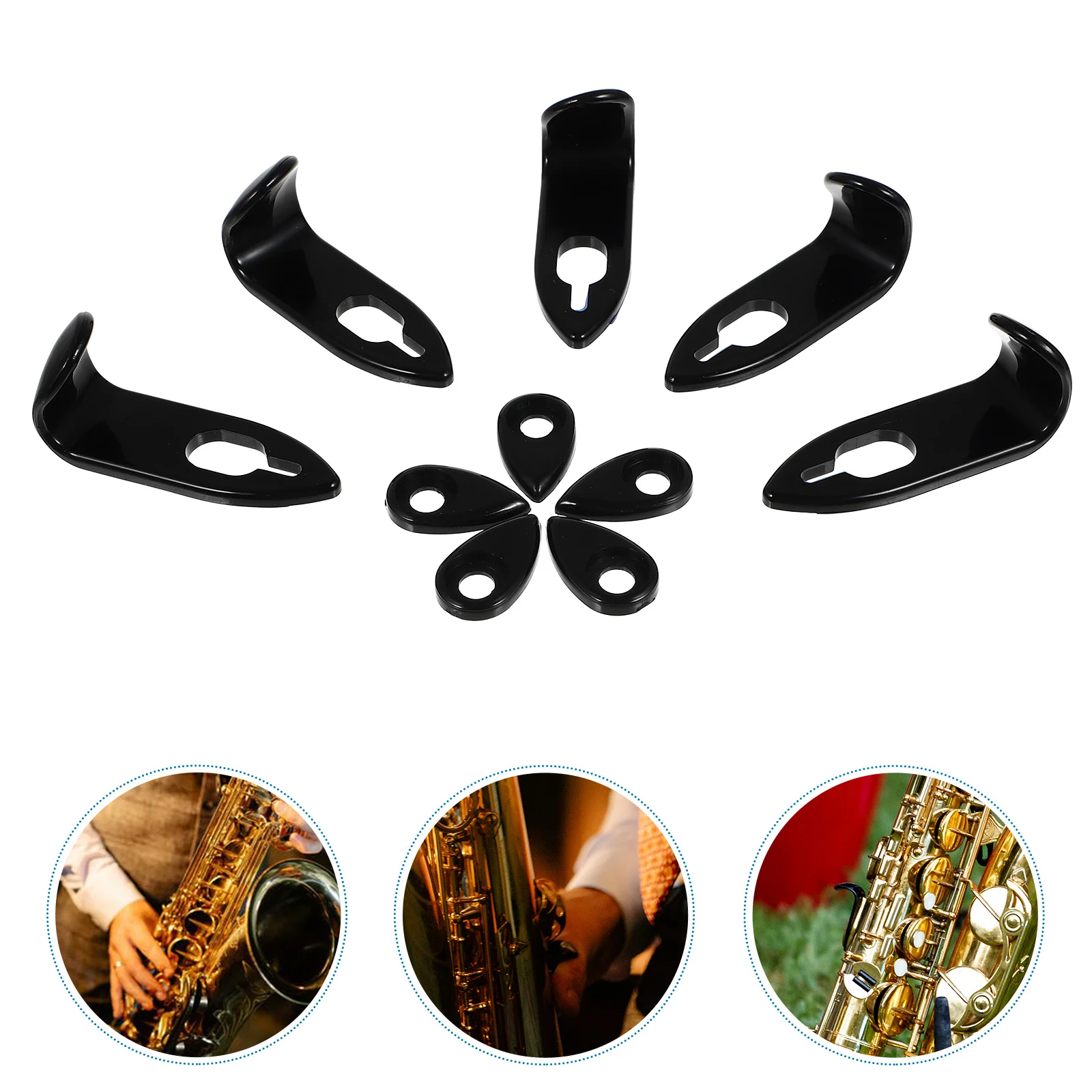 

Saxophone Thumb Sax Rest Hook Cushion Parts Accessories Pad Tenor Replacement Attachment Saxophones Stand Alto Clarinet Practice