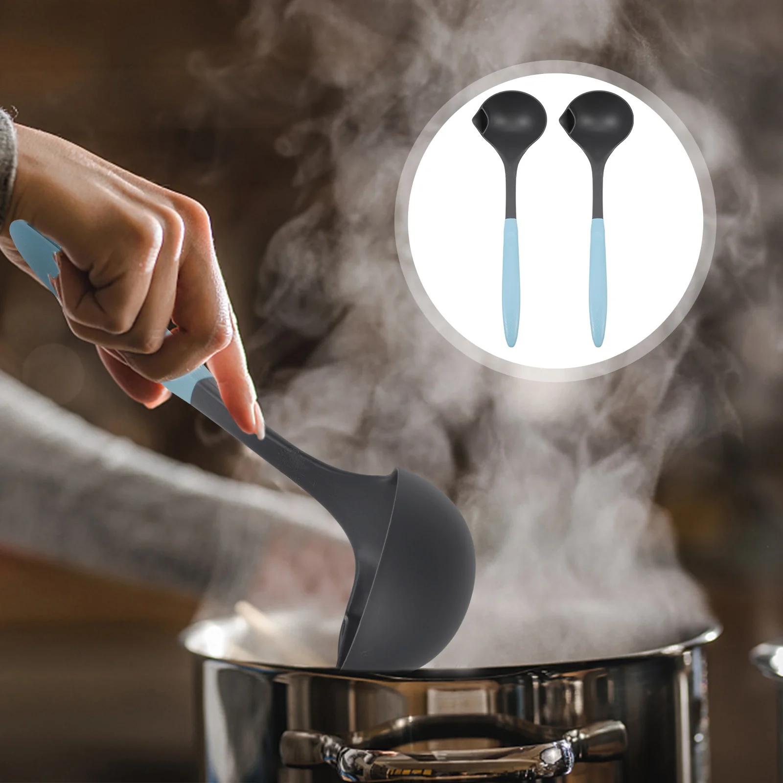 

Separator Spoon Ladle Fat Strainer Colander Oil Skimmer Sauce Filteringgravy Grease Rim Cooking Pouring Canning Soups Serving