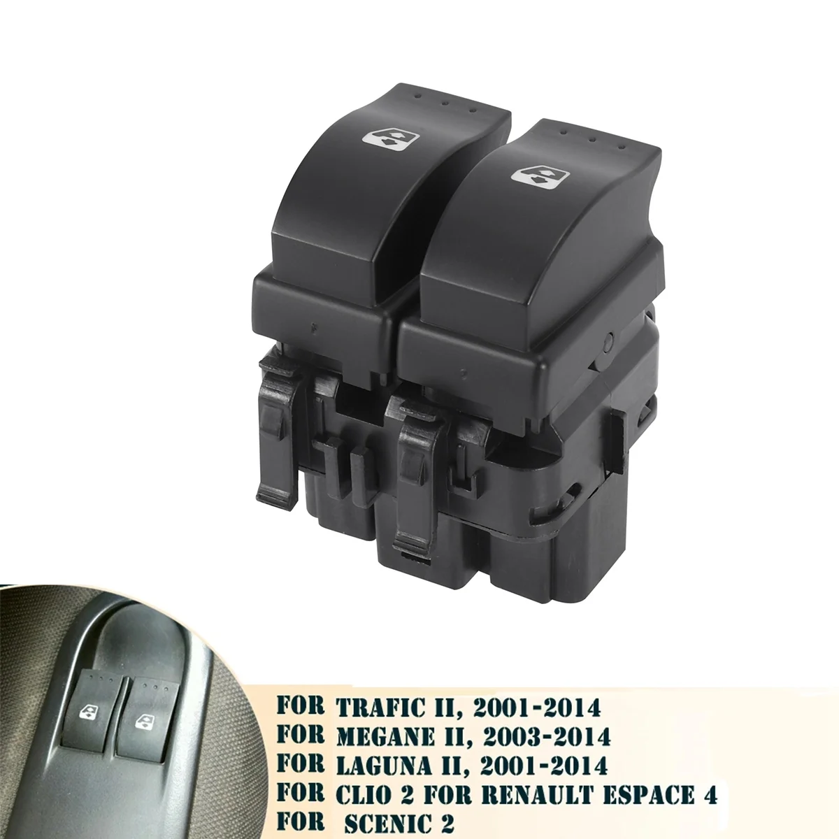8200315034 переключатель стеклоподъемника для Renault Clio II 21998-2016 кнопки 8200057319 8200315049
