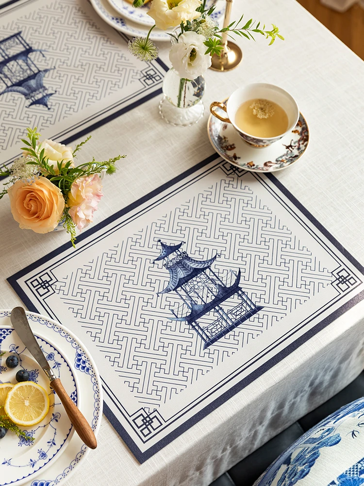 Фарфоровые термостойкие противоскользящие салфетки из ПВХ коврики для