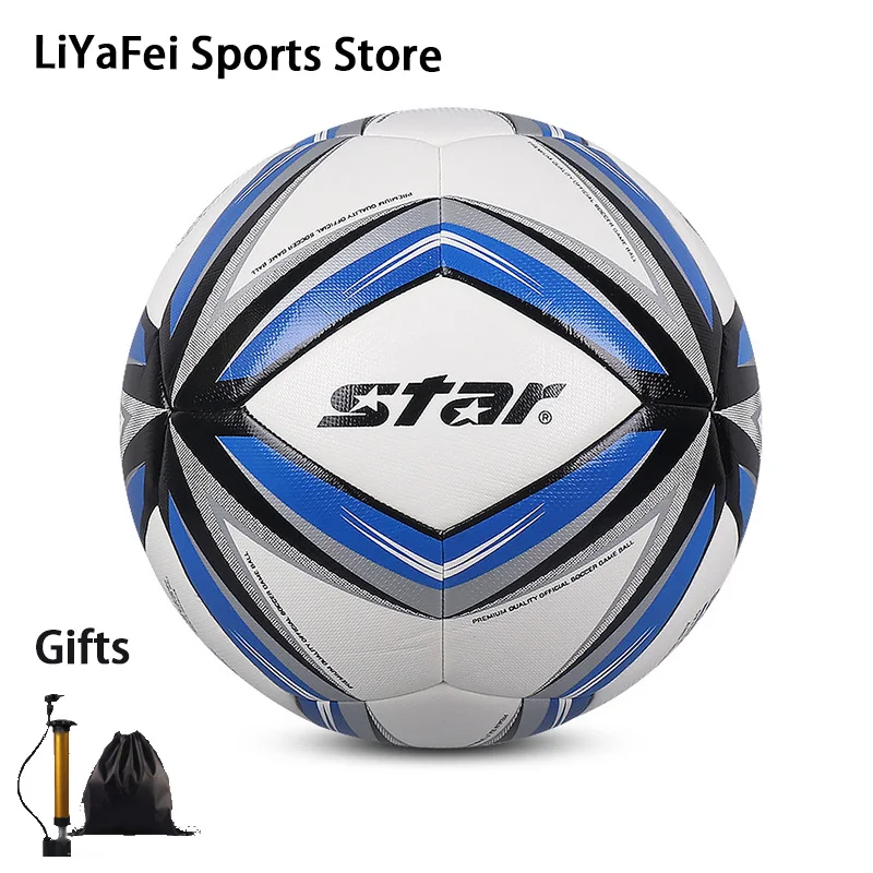 Star Size 4 5 Footballs for Youth Adults Training Match Standard Soccer Balls Indoor Outdoor Futsal Footballs Free Gifts