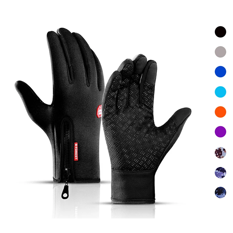 

Outdoor Cycling Waterproof Fishing Man Gloves Sport Touchscreen Women Ski Army Windproof Non-Slip Fashion Black Gloves Lady