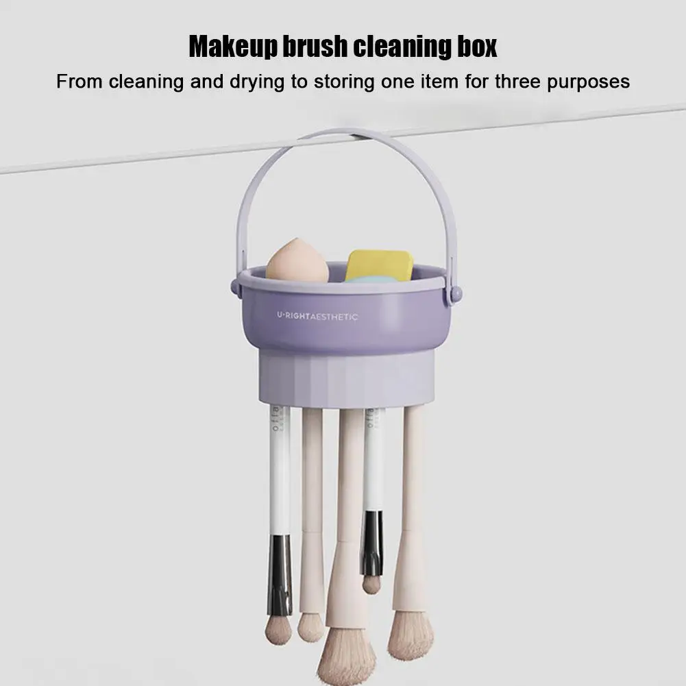 

Silicone Cosmetic Brush Cleaner Cosmetic Brush Cleaning Cleaning Drying Mat Storage Supplies Makeup Beauty Foundation Bowl M5B8