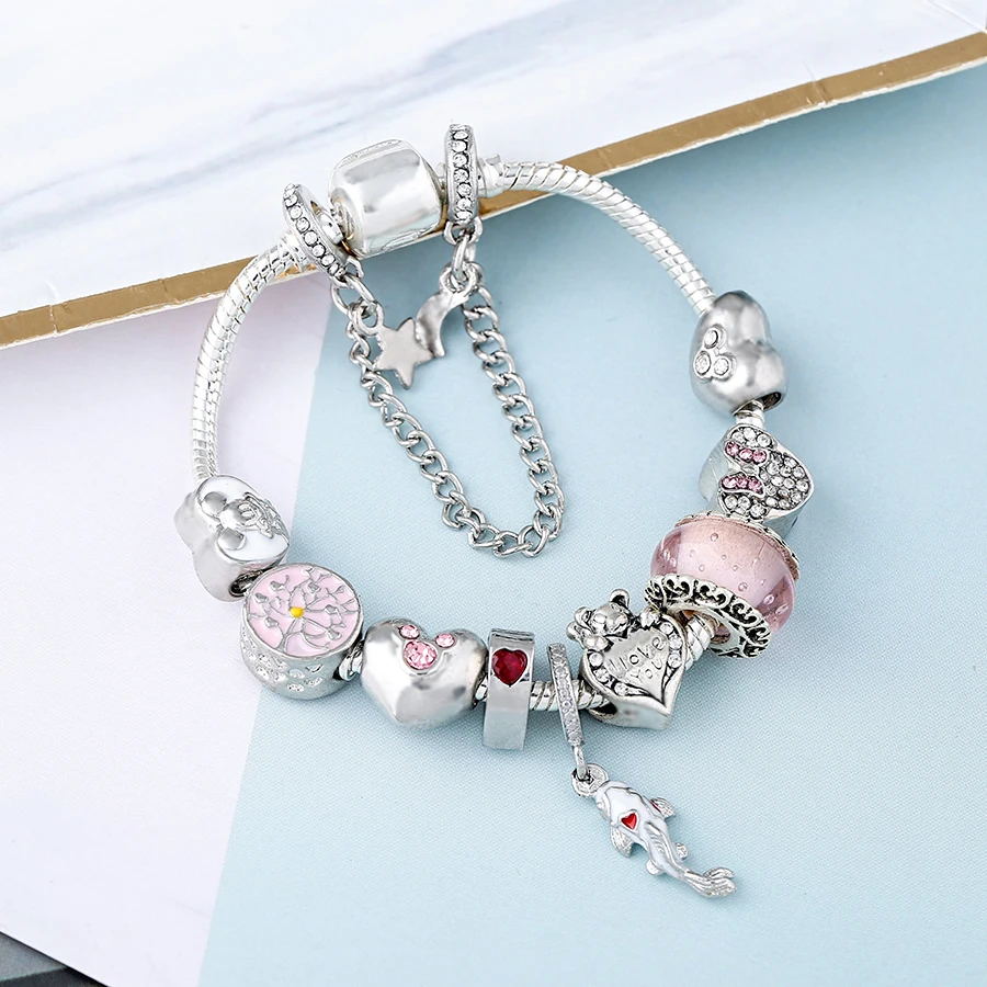 SEILAOY модные браслеты с подвесками в виде рыбы кои для женщин и мужчин