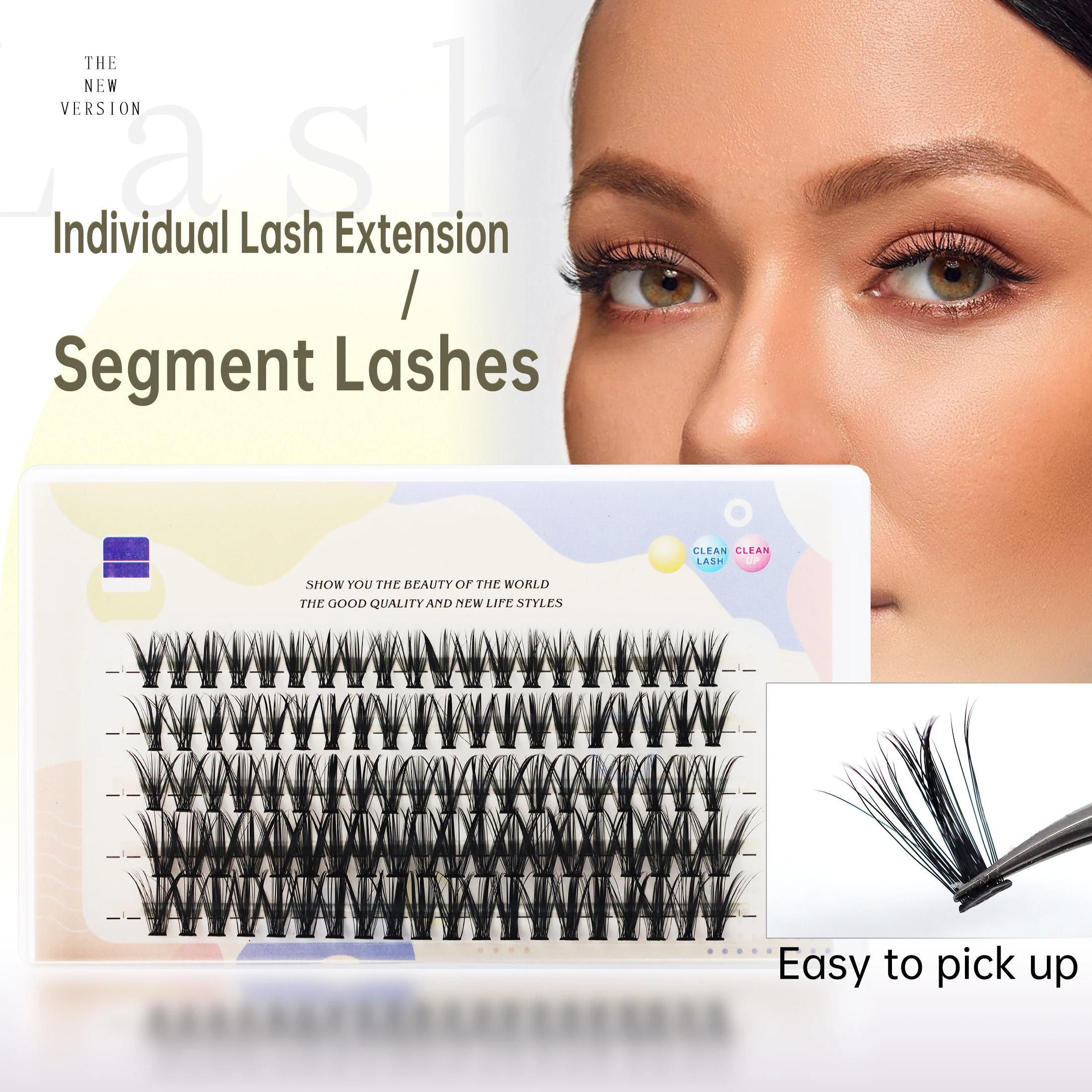 

60/100 PCS Individual Lashes Cluster DIY Lash Clusters 30D 40D C Curl 9-16mm Cluster Lashes Individual Eyelashes Lashes Make up