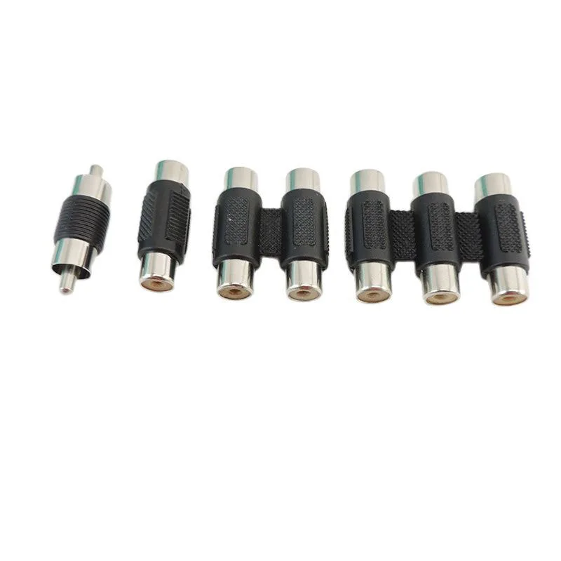 2 3 RCA на RAC разъем папа-мама Аудио-видео преобразователь AV соединитель двойной 2RCA
