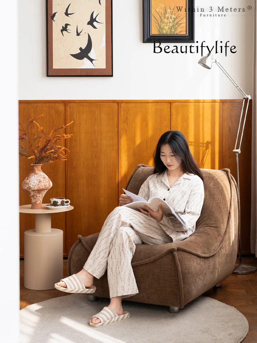 Итальянская простая маленькая квартира домашняя Гостиная Отдых кресло средней