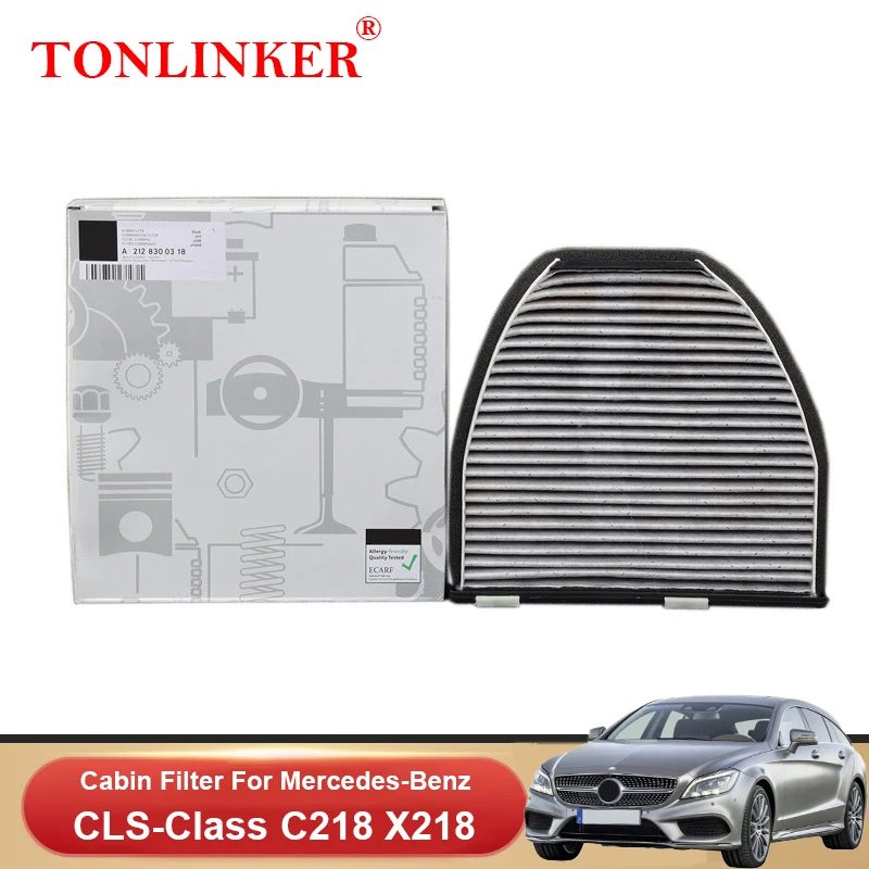TONLINKER салонный фильтр A2128300318 для Mercedes Benz CLS Class C218 X218 2010-2017 250 350CDI 400 500 63 63S AMG
