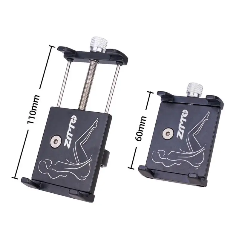 

Riding Phone Stand Aluminum Alloy Frame Buffer Stickers Motorcycle Phone Brack Cnc Process Simple Mountain Bike Phone Holder