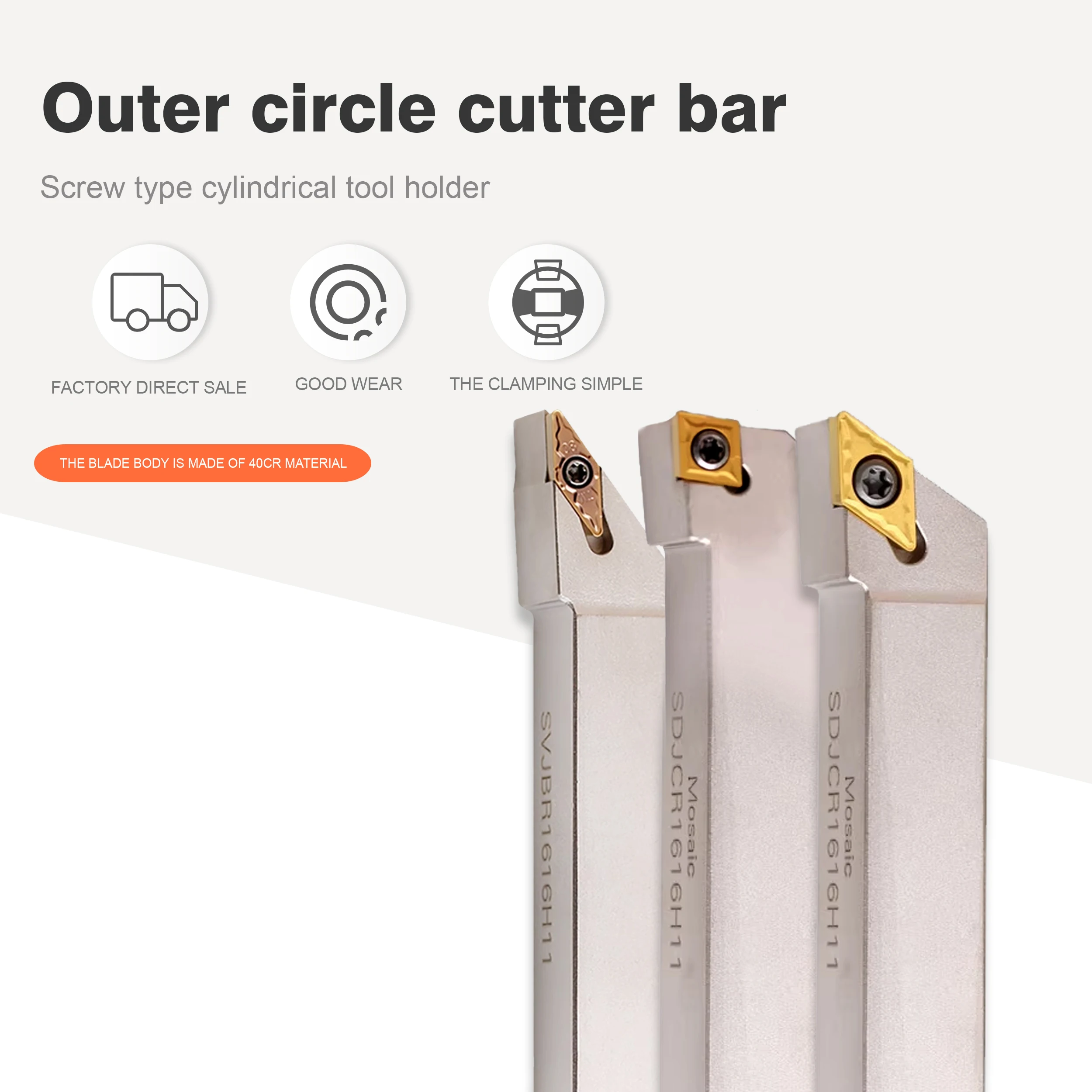 95 градусов винтовой Тип CNC белый держатель инструмента SCLCR SVJCR SDJCR1212K11 SCLCR2020K09