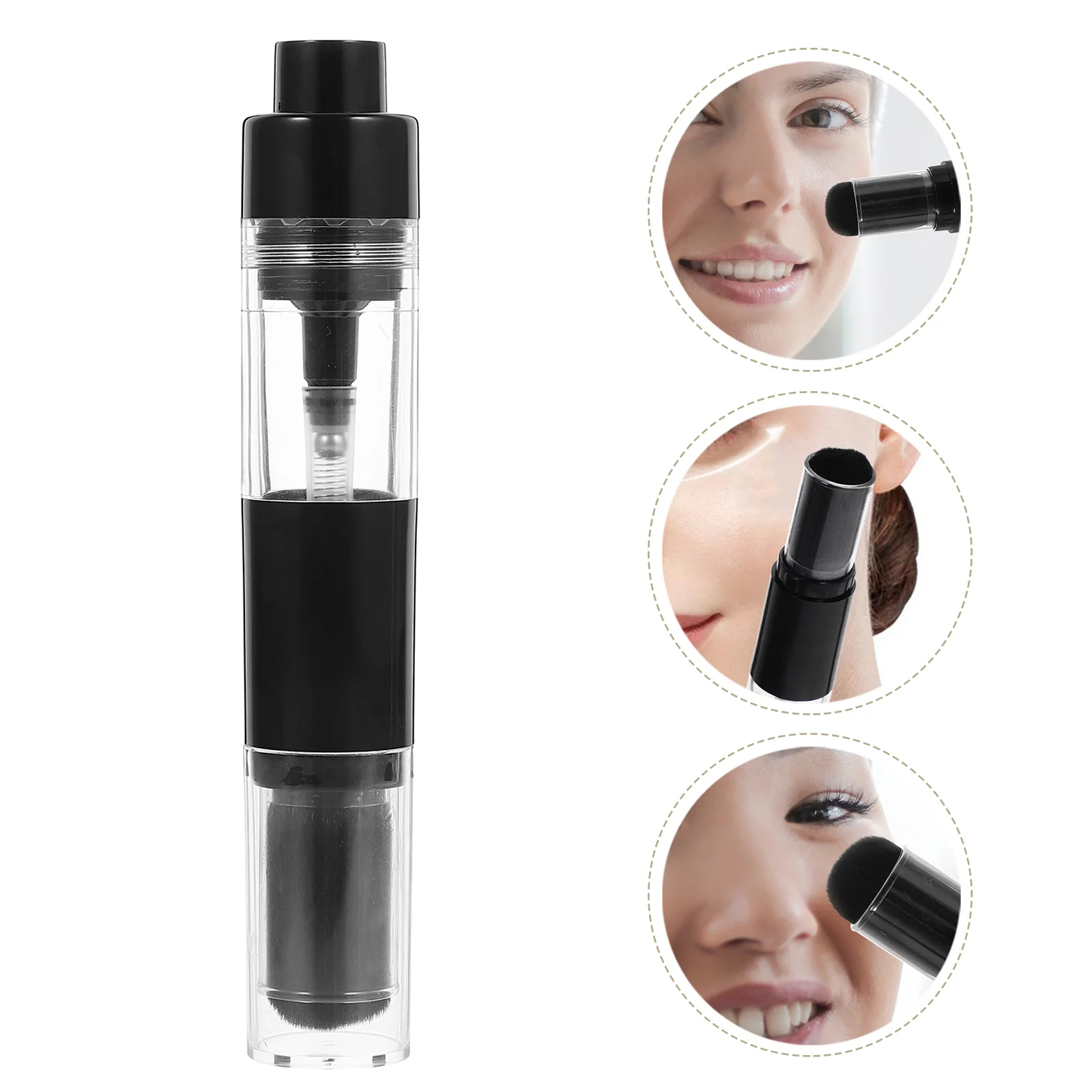 

Powder Brush with Refillable Bottle Face Blush Brush Makeup Brush Travel Foundation Brush