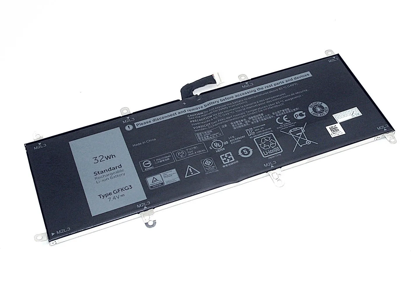 Аккумулятор для Dell Venue 10 Pro 5056 7.4V 4220mAh (8 pin)|Аккумуляторы ноутбуков| |