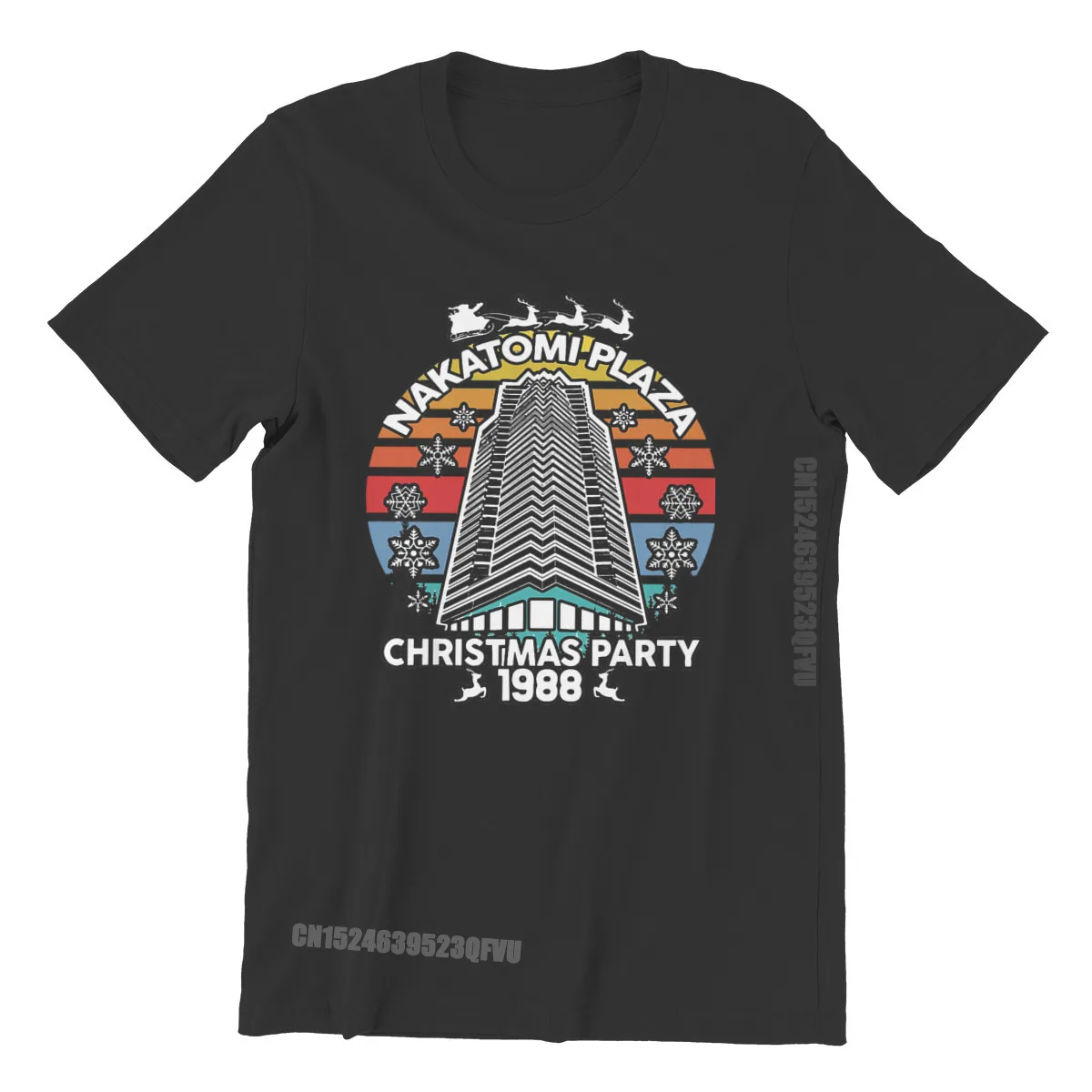 

Nakatomi Plaza Hip Hop Tshirts Die Hard Movie Christmas Party 1988 Bruce Willis Leisure Plus Size Men T Shirts Camisas T-Shirt