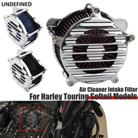 air filter intake cleaner for harley touring softail model 2017 2018 2019 2020 motorcycle air filter turbine plating fence cover