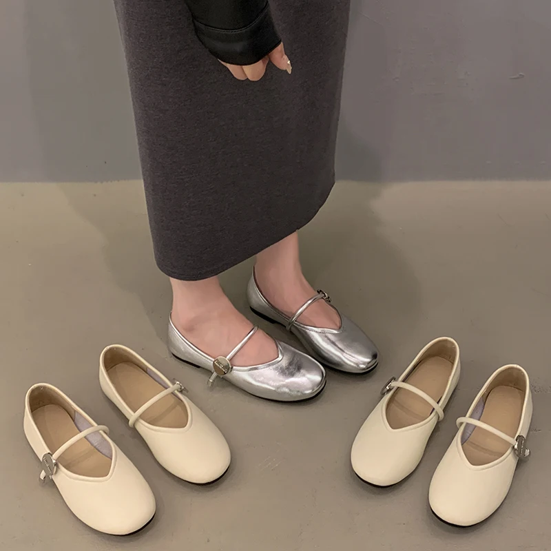 Мокасины Мягкие женские туфли без шнуровки универсальная Повседневная Удобная