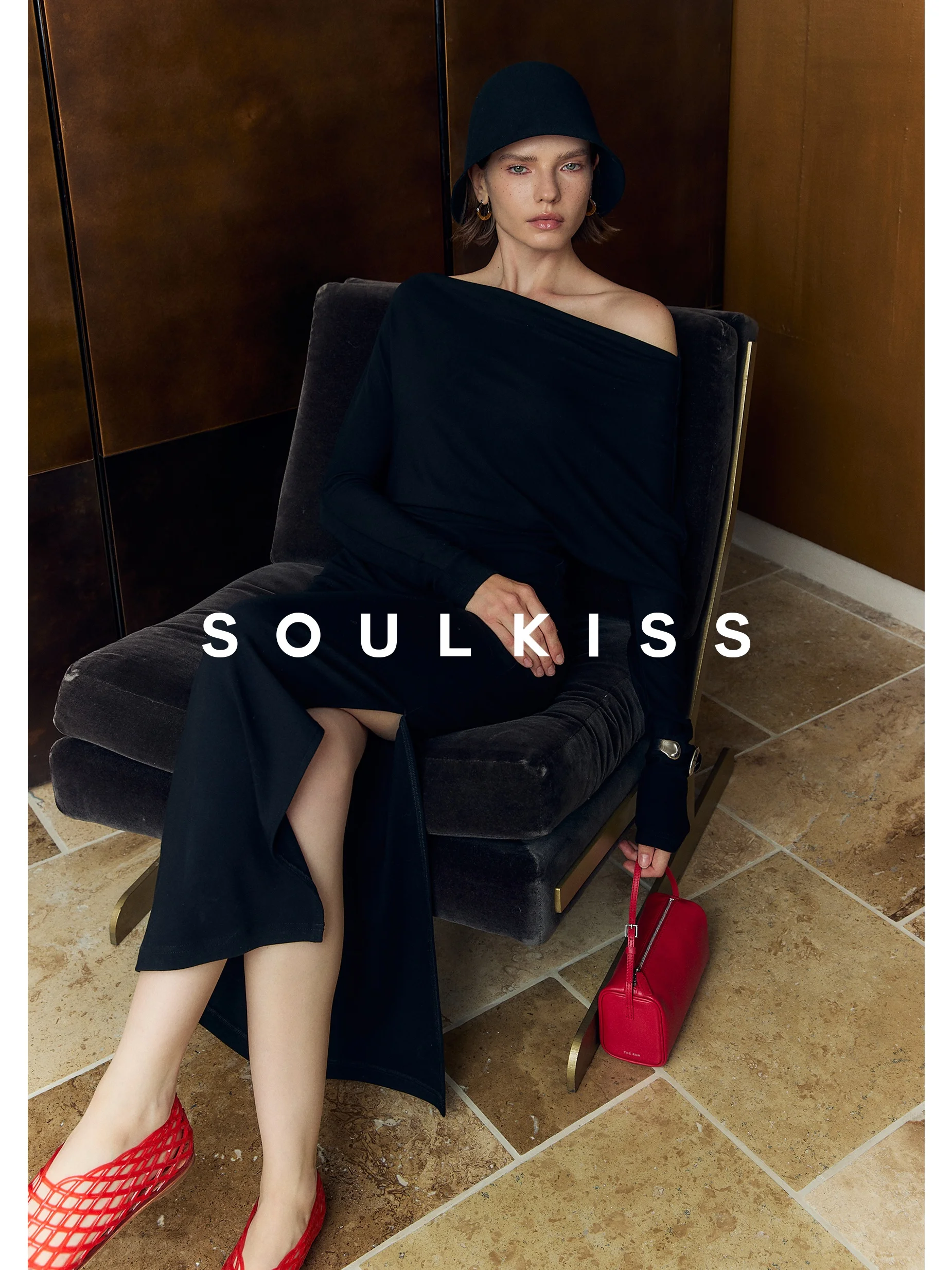 Soulkiss Sle B Запасное австрийское импортное платье богини Lanjing с асимметричным