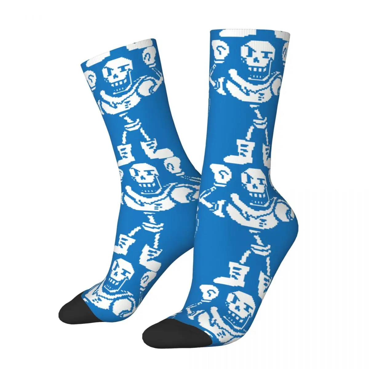 

Hip Hop Retro Sans And Papyrus Crazy Men's Compression Socks Unisex Undertale Harajuku Pattern Printed Funny Happy Crew Sock