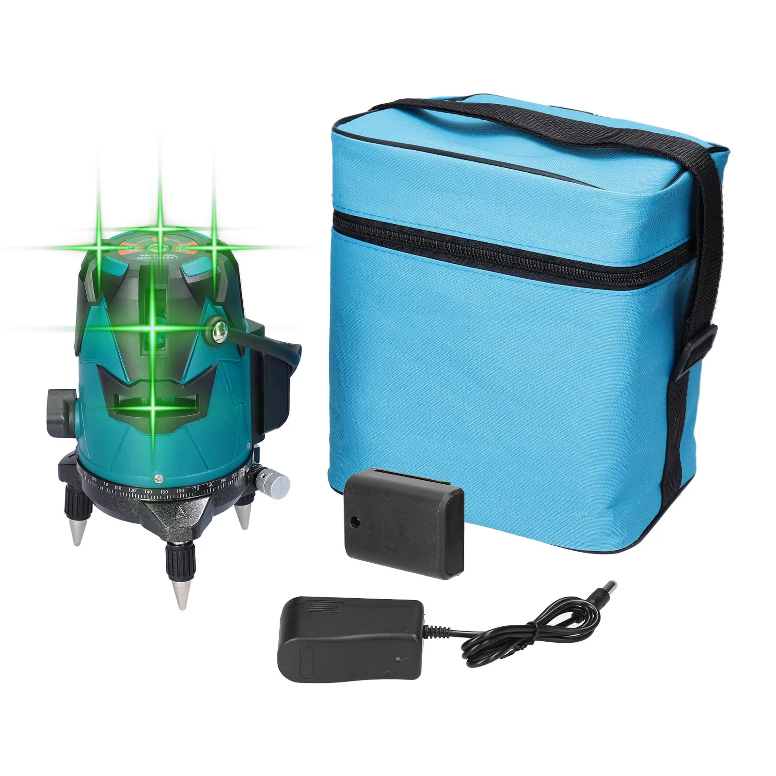 

Многофункциональный лазерный уровень с 5 зелеными линиями, измерительный инструмент с вертикальной горизонтальной прямой линией для улучш...