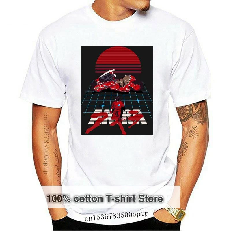 

New Akira T shirt Unisex Graphic Print Vintage Anime T-Shirt Men Organic Cotton Wholesale Christmas Gift Tshirt Initial D Style