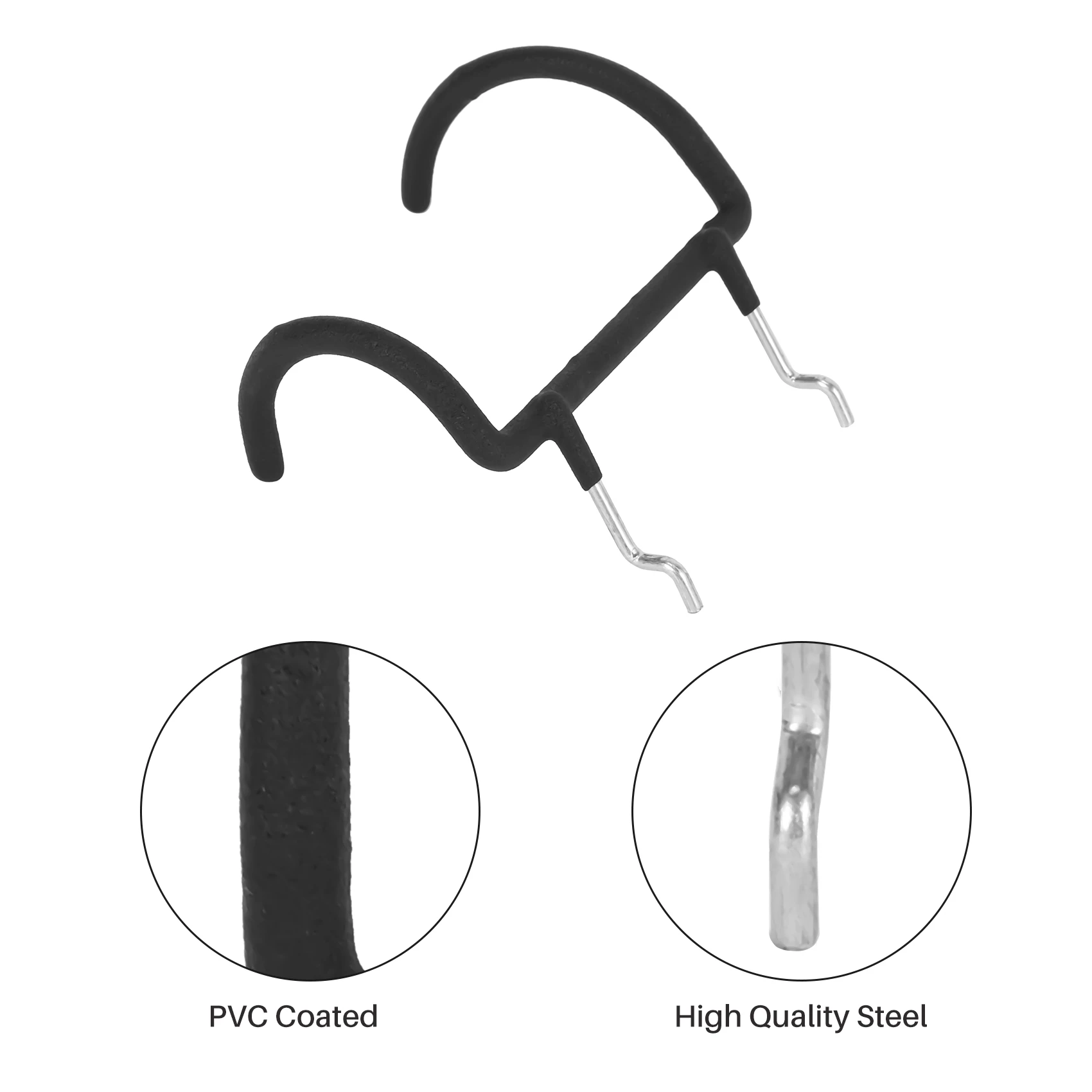 5 шт. держатель для перфорированной доски сверхмощные крючки двойные вешалка