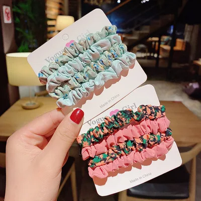 1 комплект резинки для волос кольцо ярких цветов веревка на осень и зиму Женский