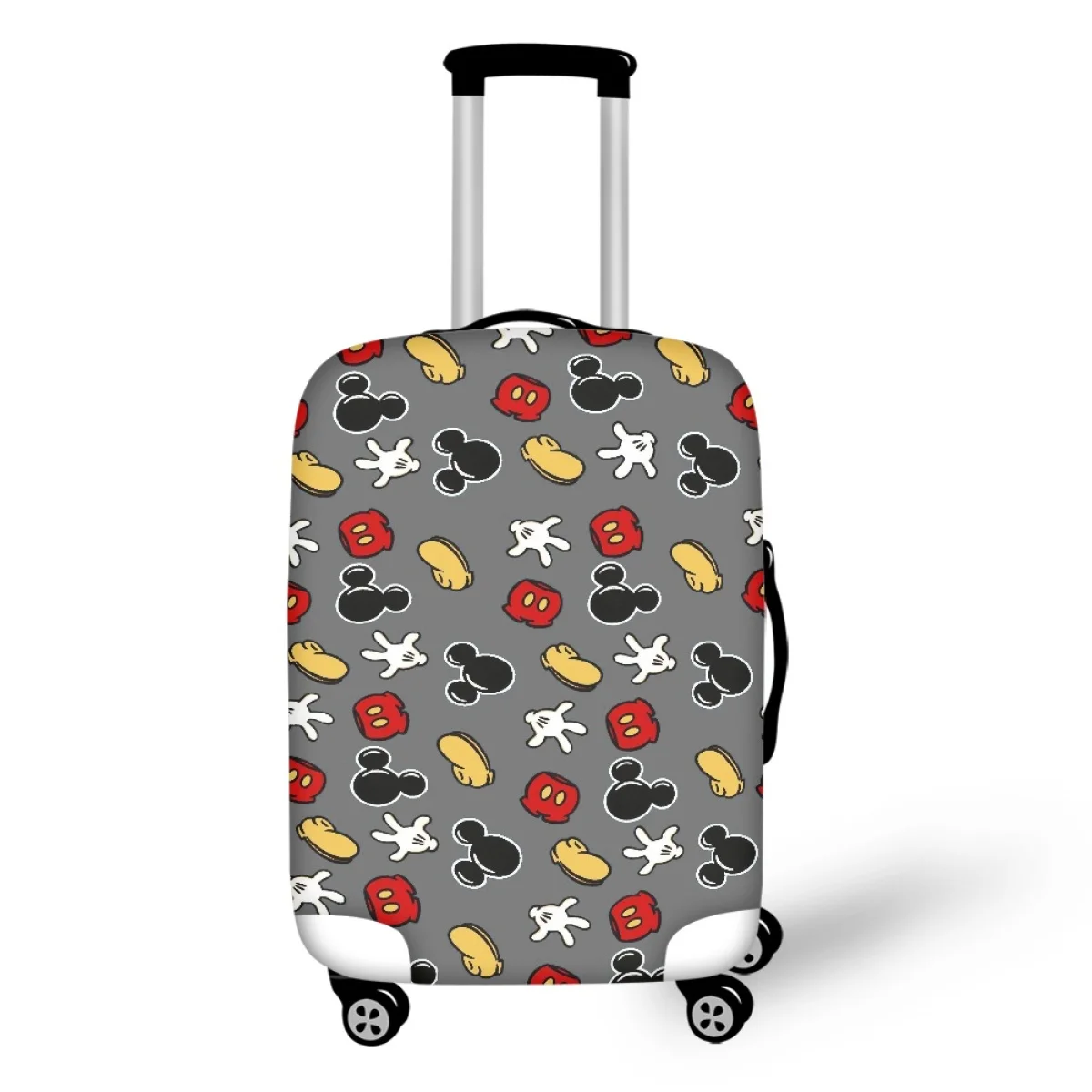 HaoYun Protective Suitcase Cover Cartoon Mouse Prints Pattern Elastic Dustproof Luggage Cover Waterproof Luggage Accessories