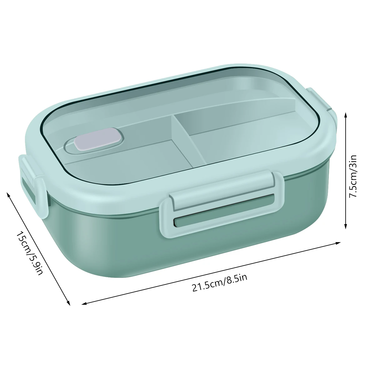 850ml Bento Box Lunch Box Leak-Proof Bento Lunch Box Lunch Food Container with 3 Compartments Reusable Healthy Wheat Straw Food images - 6