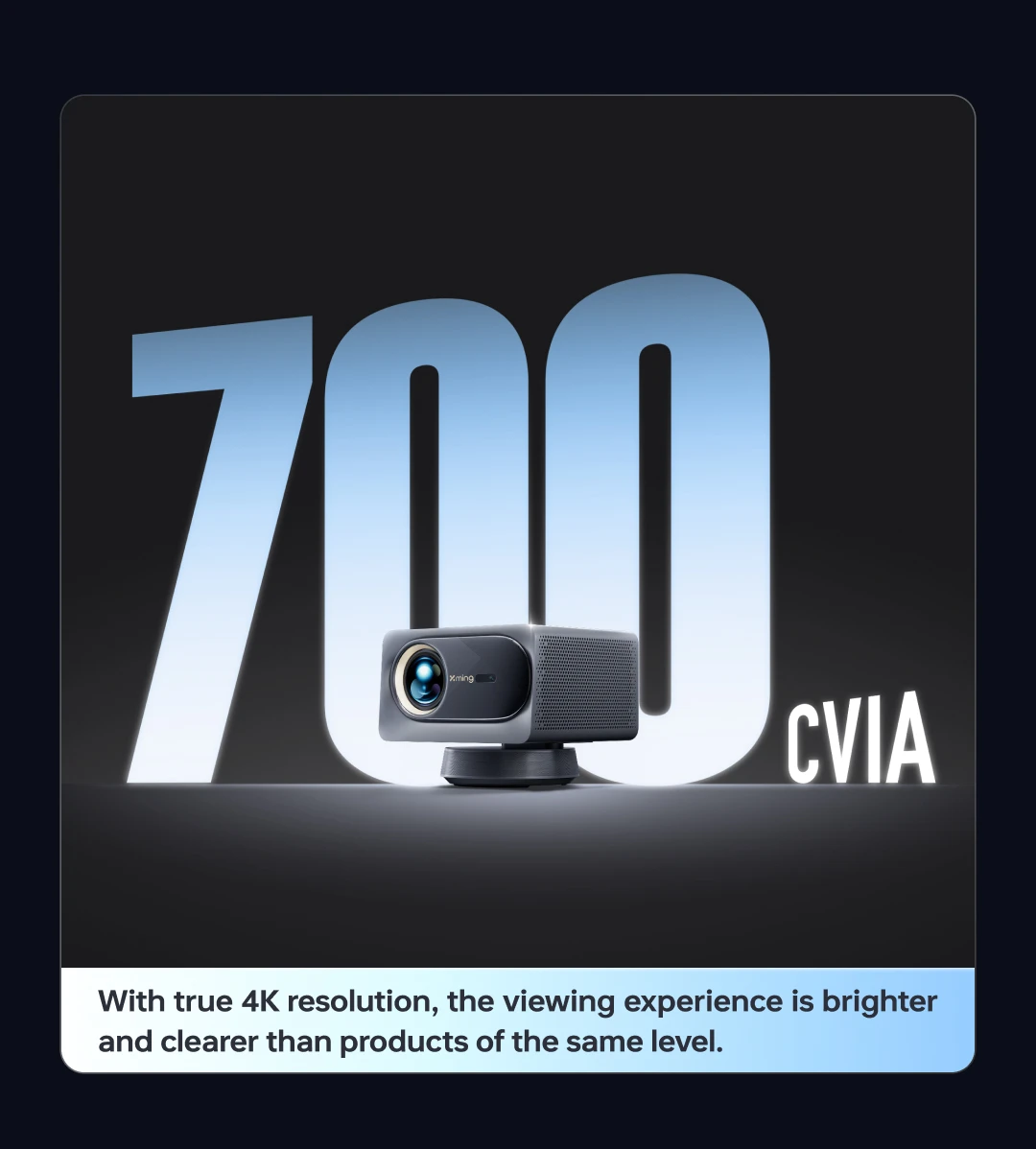 2024 Новый дизайн Formovie Xming V1 Ultra Smart Портативный проектор Natibe 4K HD Домашний кинотеатр