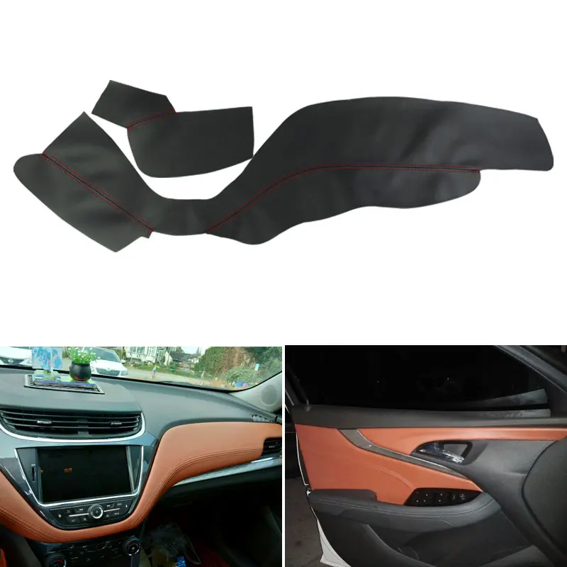 

Стайлинг автомобиля, дверная ручка/Центральная панель управления приборной панели, кожаный чехол из микрофибры, отделка для Chevrolet Malibu 2016 2017 ...