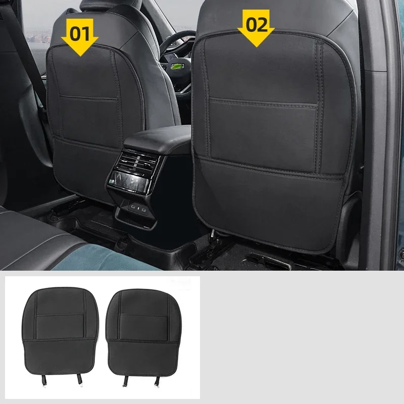 Для Geely Monjaro KX11 2022-2024 Grand Koleos автомобильный коврик из искусственной кожи, противоударный коврик, противоударные коврики, защита спинки сиденья, аксессуары