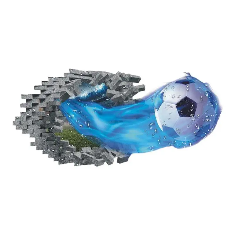 

Soccer Wall Decor 3D Wall Art With Adhesive Paper Football Decor Decals For Kids Boy Birthday Gift Bedroom Decoration