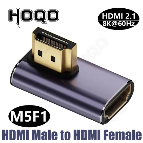 Угловой адаптер hdmi 90 градусов 8k 4k @ 120 Гц 270 градусов hdmi Угловой адаптер 360 180 градусов mni hdmi в HDMI U-образный l-образный конвертер