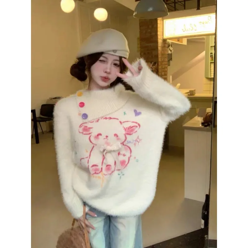 Женские пуловеры свитера осенне-зимний свитер с круглым вырезом и длинным