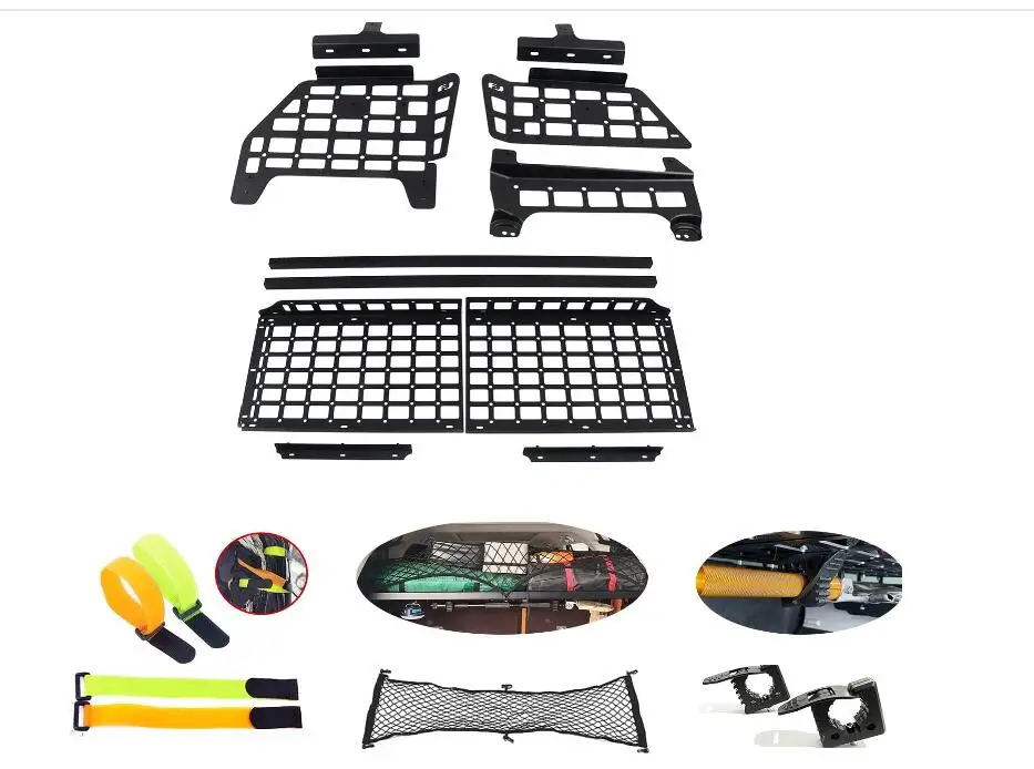

Подходят для Toyota FJ Cruiser (XJ10) 2007-2023 боковой окон кронштейн модификация панель для хранения задний багажник хранилище мягкая панель
