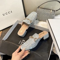 women shoes high heels pumps loafers slip on luxury mules elegant designer shoes slip on pointed toe fashion ladies oxford style