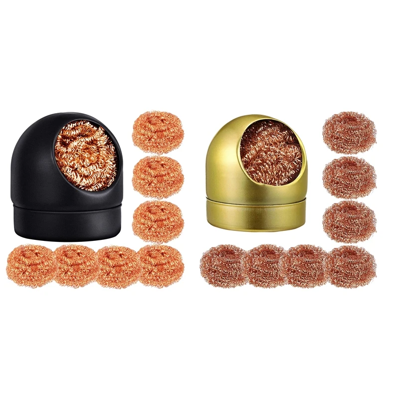 

Soldering Tip Cleaner Set Solder Iron Tip Cleaning Wire And Brass Tip Cleaner Kit For Cleaning Solder Irons And Tips