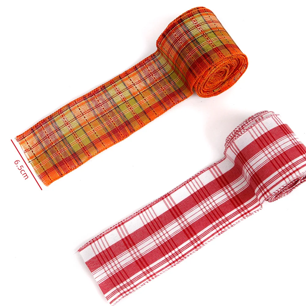 

2022 искусственная пеньковая Рождественская лента, подвеска на рождественскую елку, Бант «сделай сам», Рождественское украшение, оранжевая лента, домашний декор, Рождество