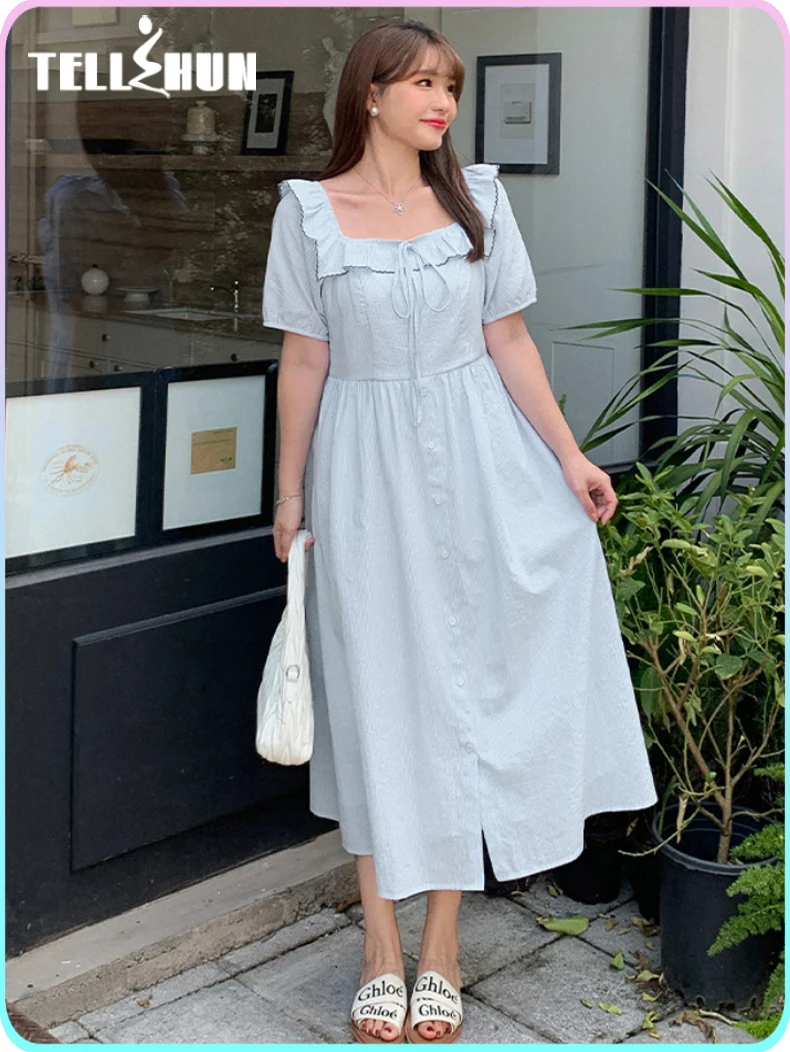 Полосатые простые и элегантные женские полные Длинные Сексуальные вечерние