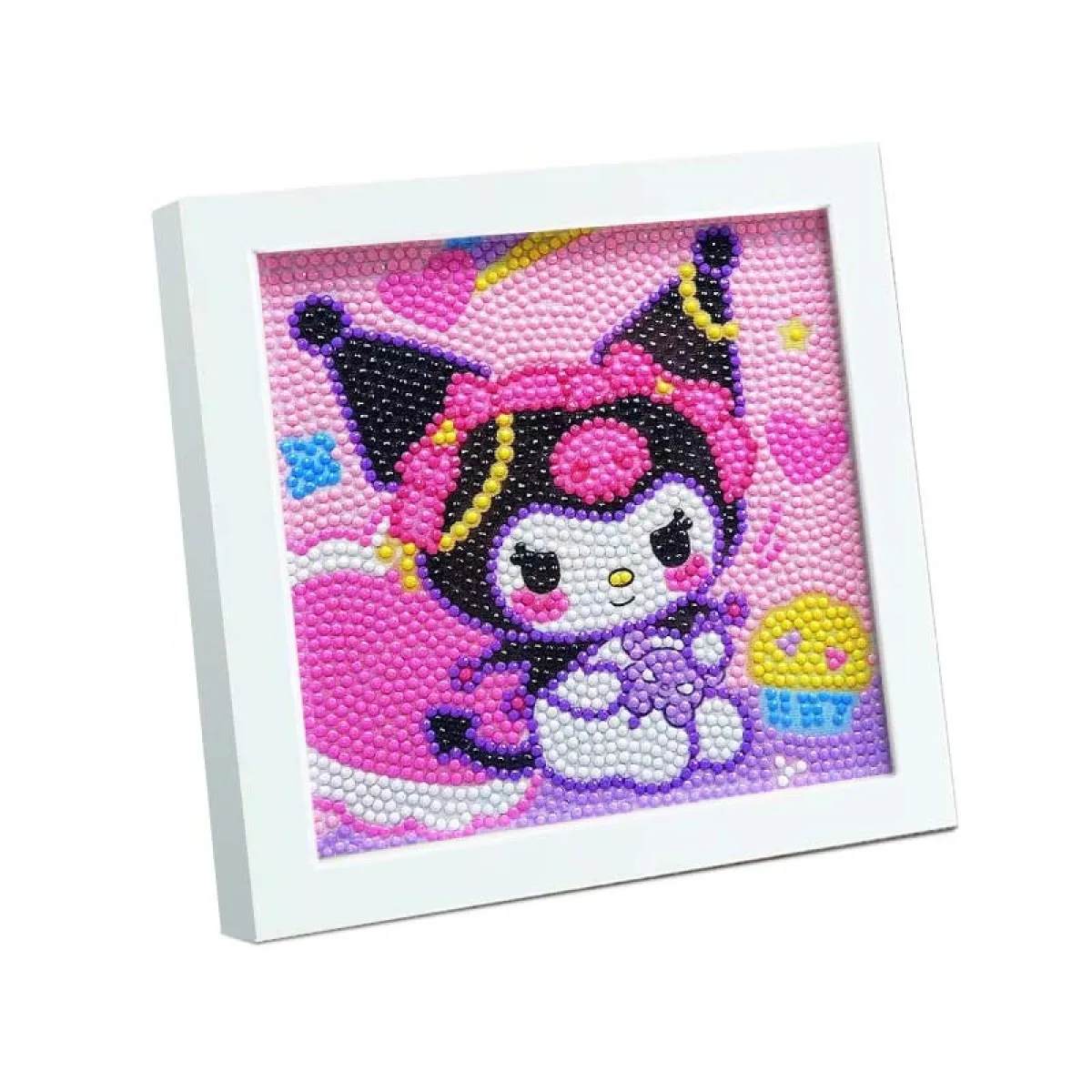 Декоративная картина в рамке Kuromi Sanrio из мультфильма алмазная живопись наклейка