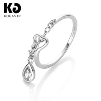 kogavin rings anillos engagement 3a cubic zirconia pink accessories gift fashion female anillos mujer ring blue crystal wedding