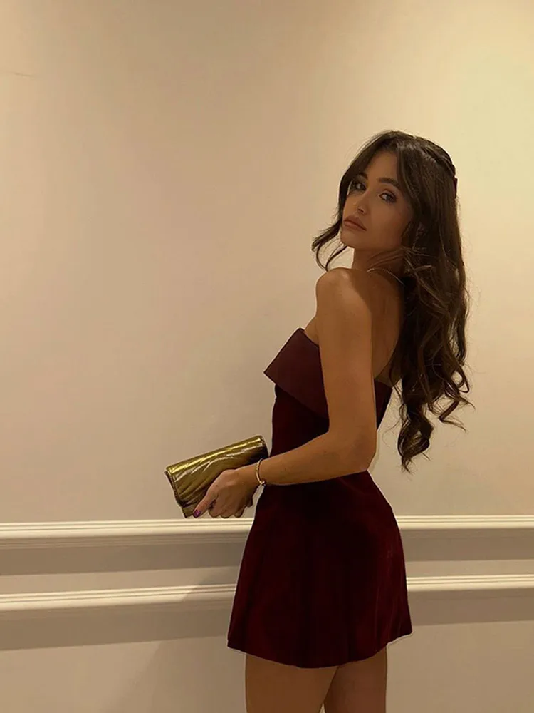 Рождественское бархатное синее блестящее вечернее платье трапециевидной формы