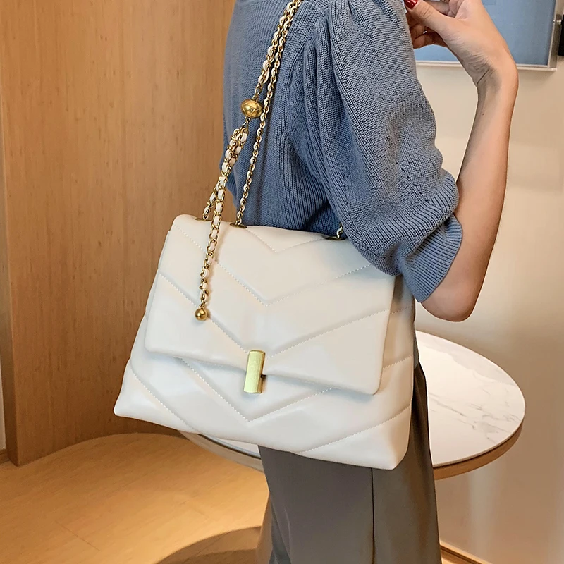 

Large-Capacity Bag 2022 New Fashion Chain One-Shoulder Underarm Bag Net Red All-match Western Style Messenger Bag