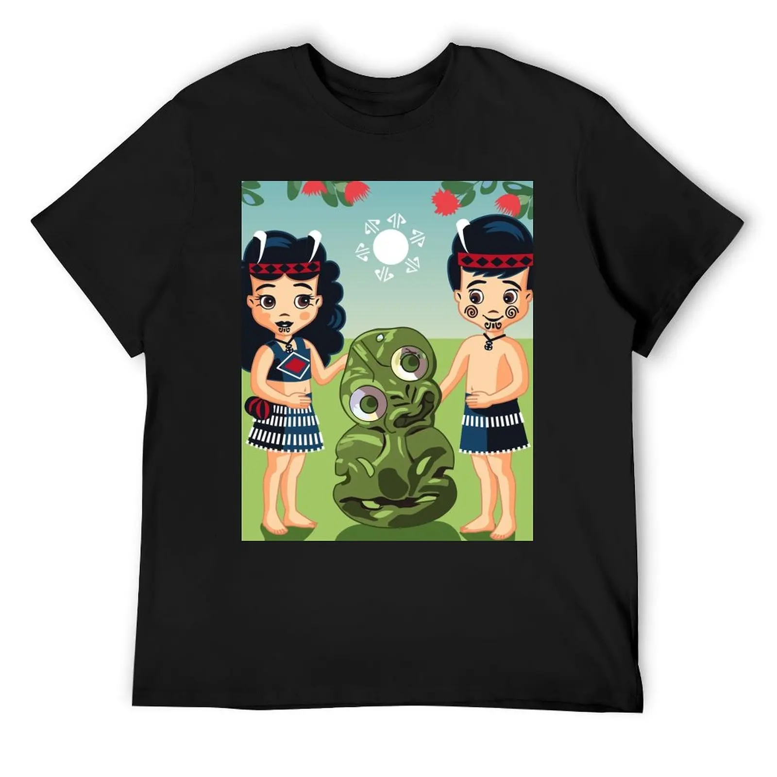 Футболка Poi Хака и Friendly Tiki винтажная футболка с рисунком эстетичная одежда милые