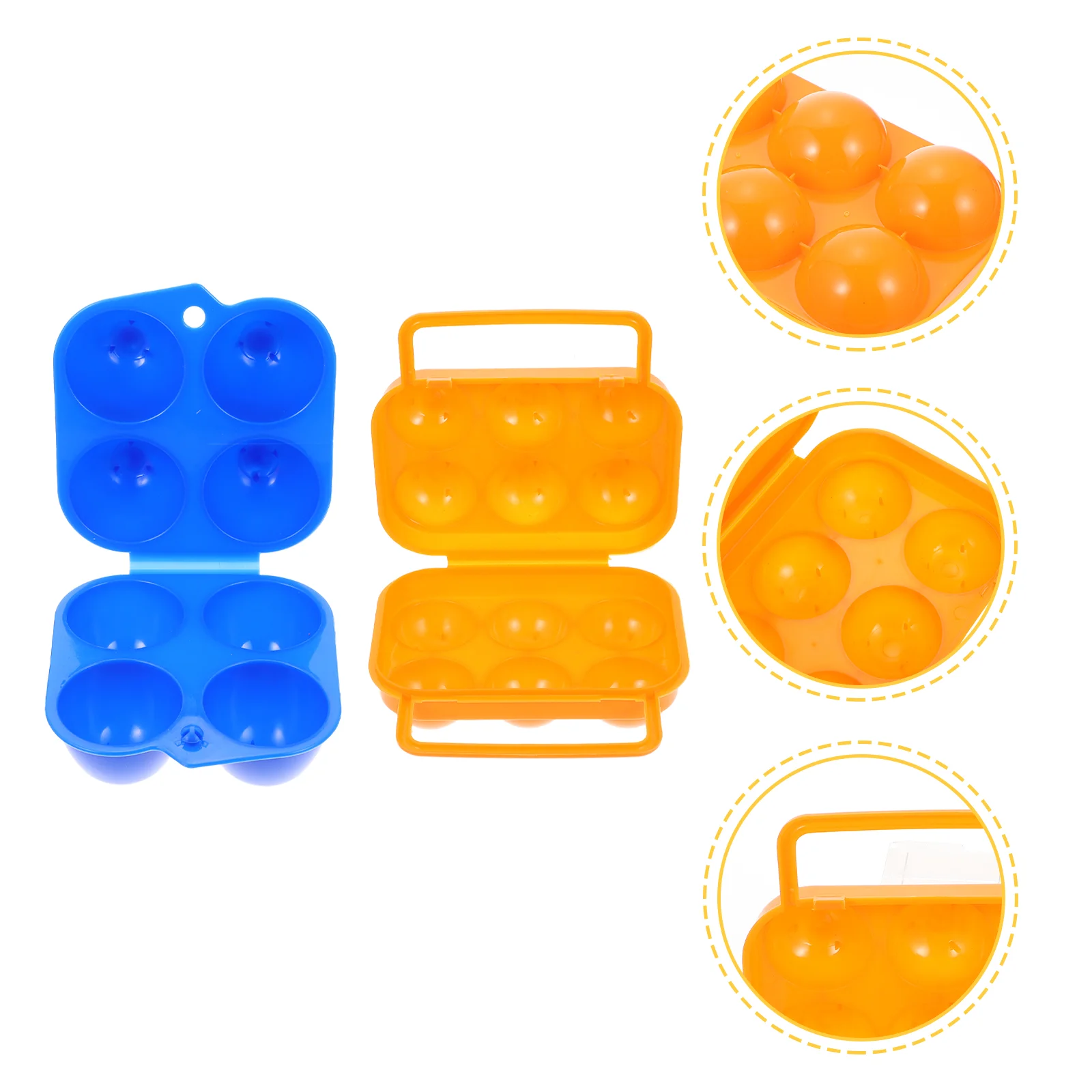 

Egg Holder Storage Box Container Refrigerator Organizercamping Kitchen Bins Eggs Carrier Lid Settingplate Saver Space Tray