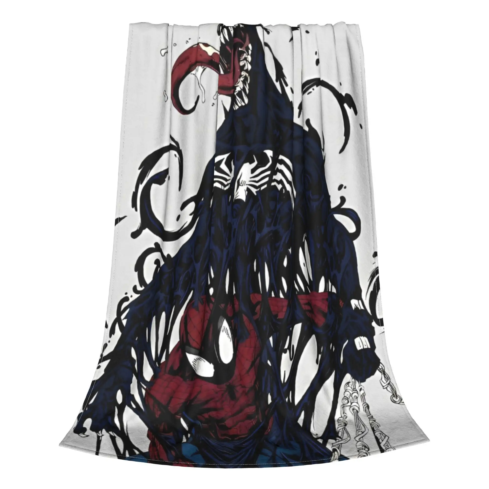 Фланелевые одеяла Rising Spider Venom Symbiote винтажное одеяло для дома плюшевое тонкое 125*100