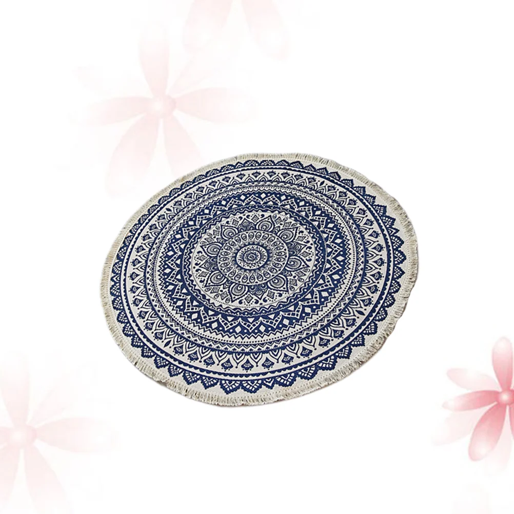 

Living Room Mat Anti-slip Doormat Comfortable Floor Sitting Mats Floral Area Rug